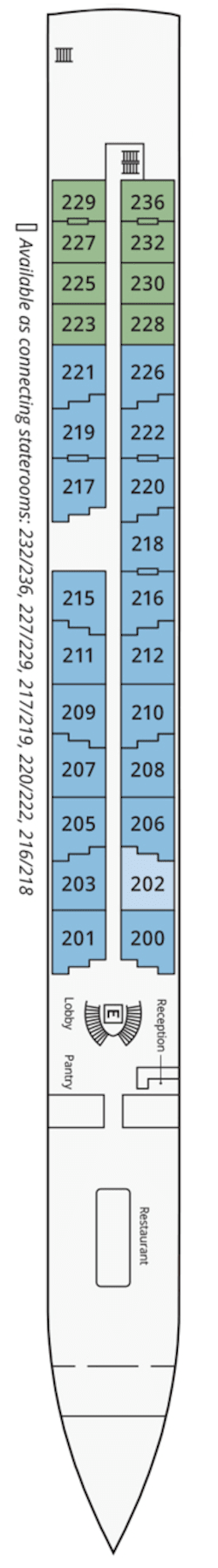 Plano do convés: Main Deck 2