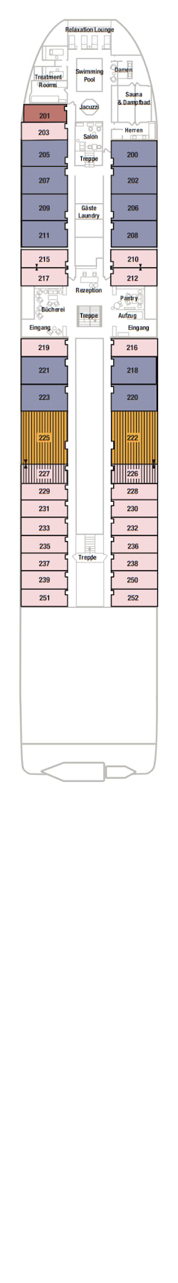 Deckplan Deck 2 · Seahorse Deck 2