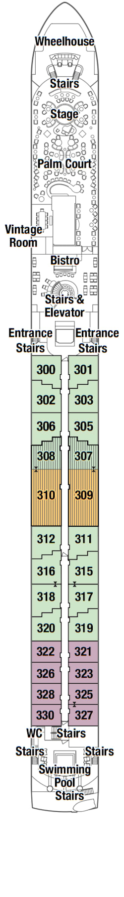 Deckplan Deck 3 · Riverside Deck  3