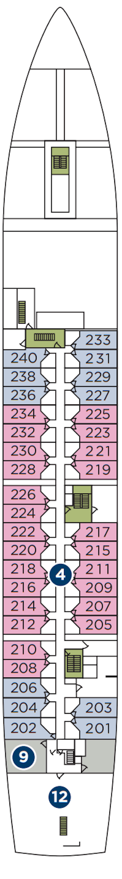 Deckplan Deck 2 · Deck Two 2