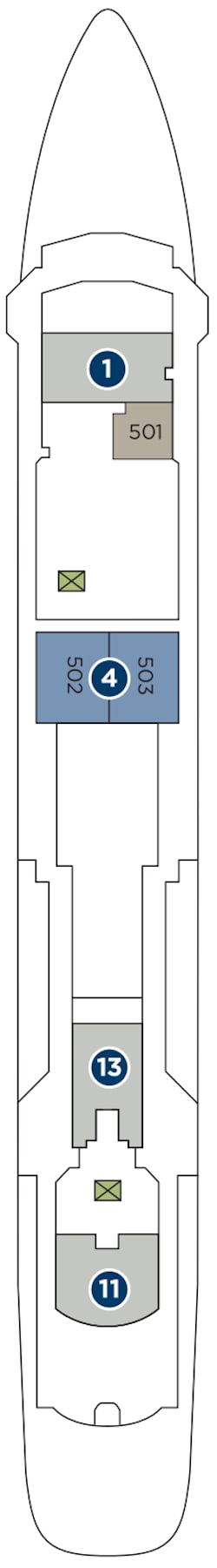 Deckplan Deck 5 · Bridge Deck 5