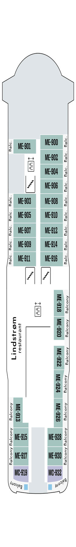 Deckplan Deck 7 · Deck 9 7