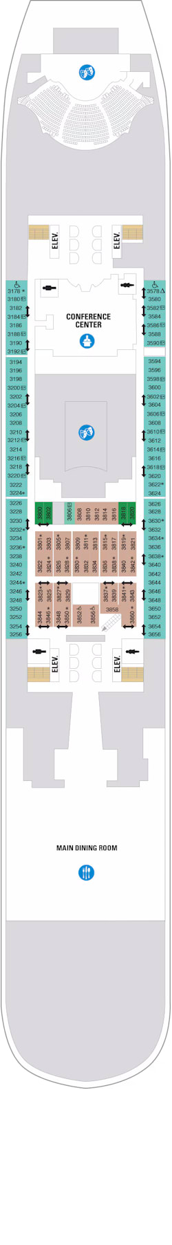 Plan du pont: Deck 3