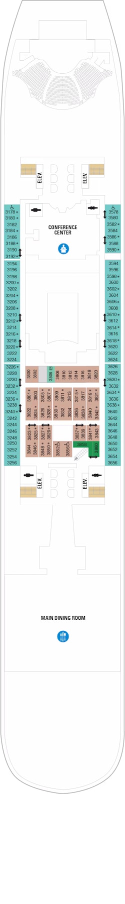 Plan du pont: Deck 3