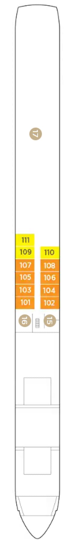 Deckplan: Piano Deck 1