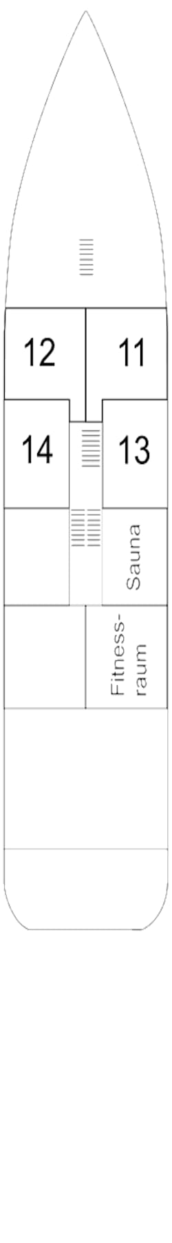 Deck plan: Unteres Deck 1