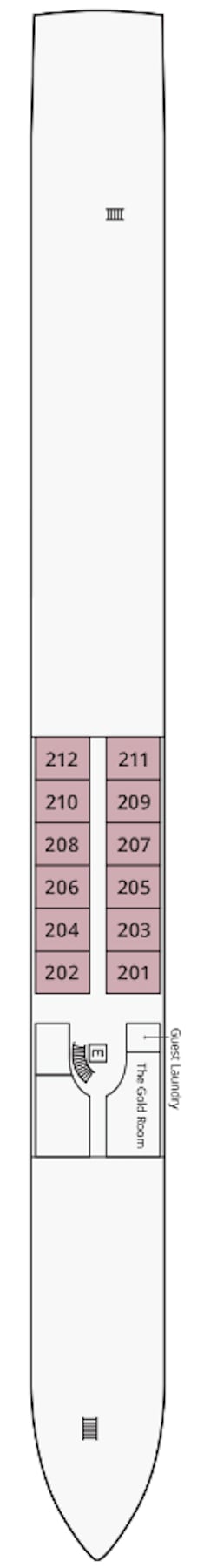 Plano de cubierta: Danae Deck 1