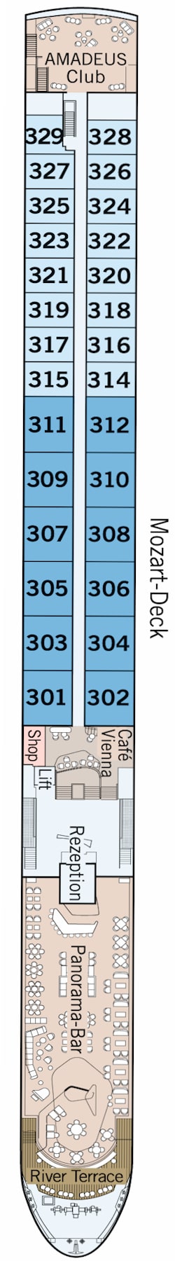 Dekkenplan: Mozart-Deck 2