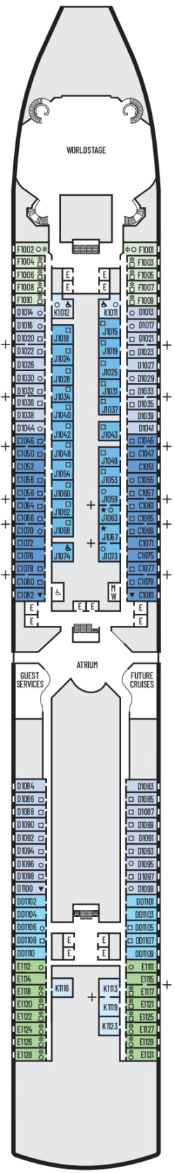 Deckplan: Hauptdeck 1