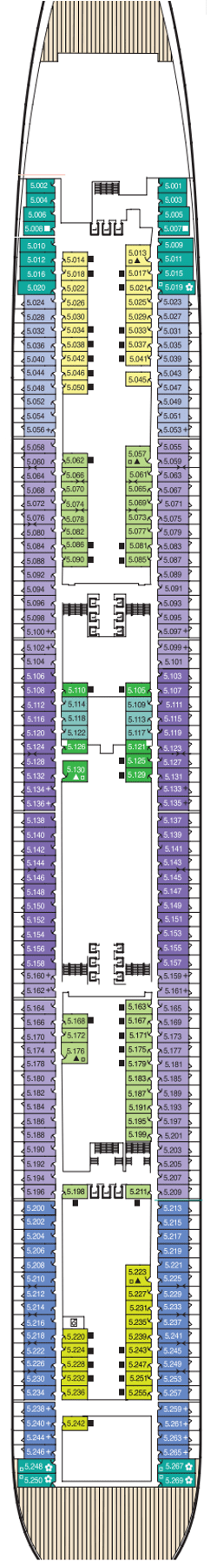 Deck 5 – Deckplan Queen Mary 2