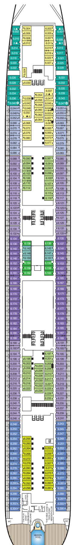 Deck 6 – Deckplan Queen Mary 2