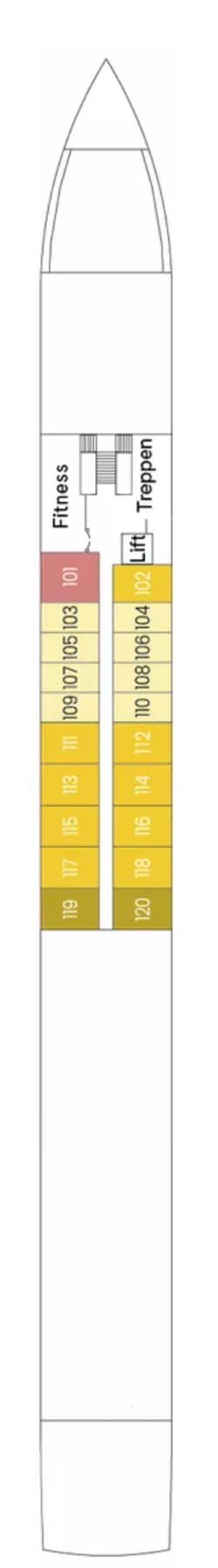 Deck plan: Hauptdeck 1