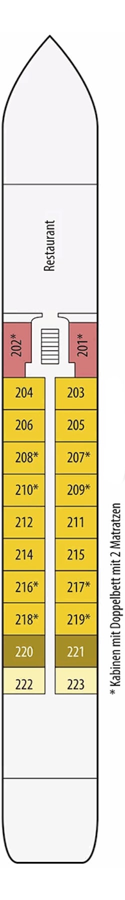 Deckplan: Hauptdeck 1