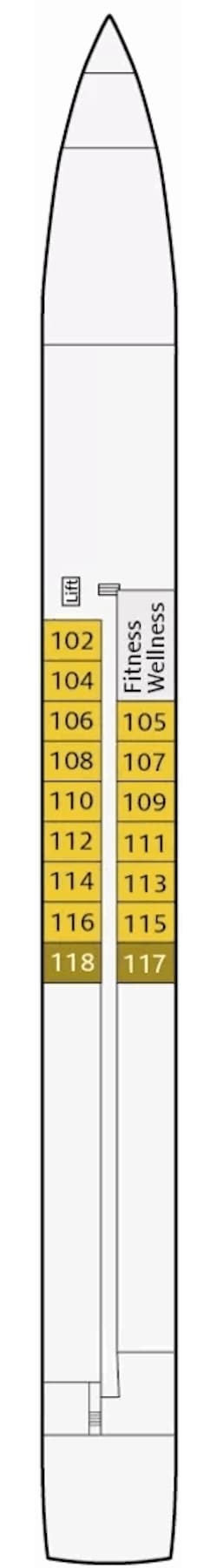 Deck plan: Hauptdeck 1