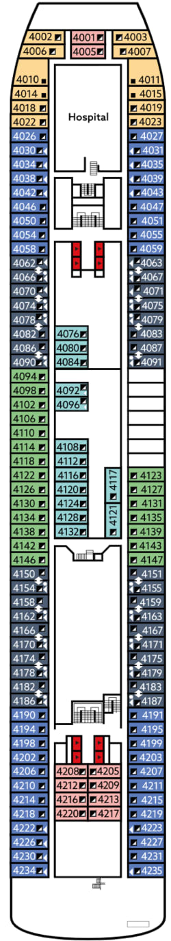 Deckplan: Atlantic Deck 4