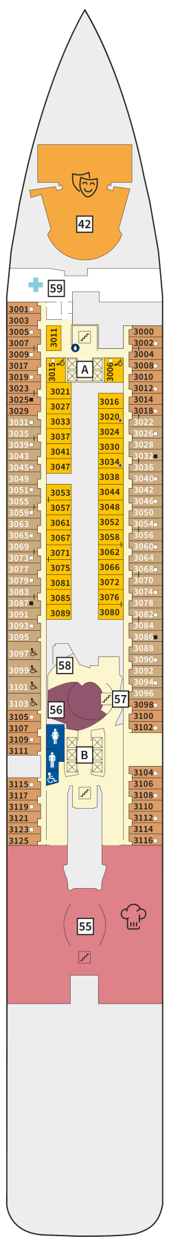 TUI Cruises Mein Schiff 5 Deck 3 Atlantik