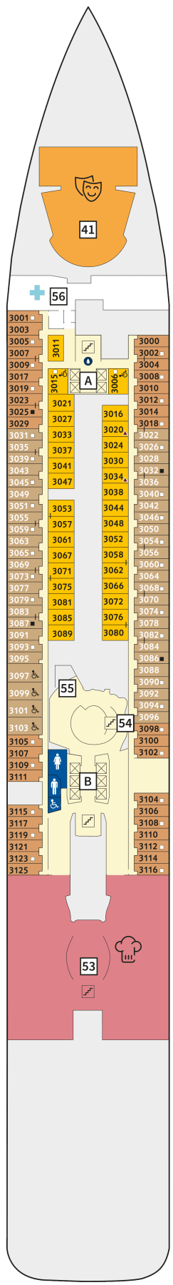 TUI Cruises Mein Schiff 3 Deck 3 Atlantik