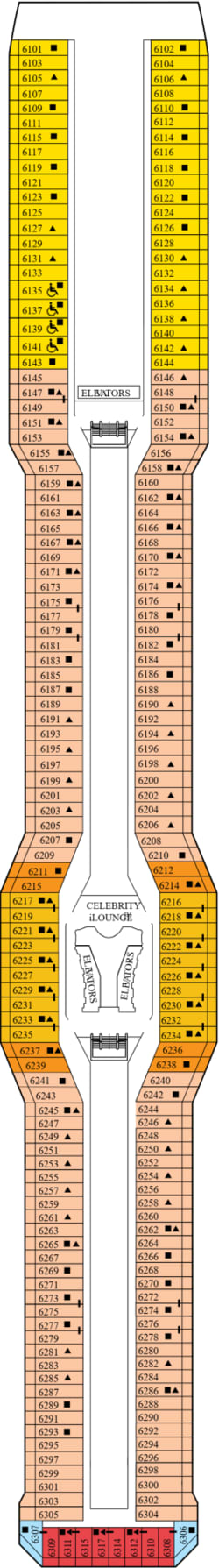 Plan du pont: Deck 6
