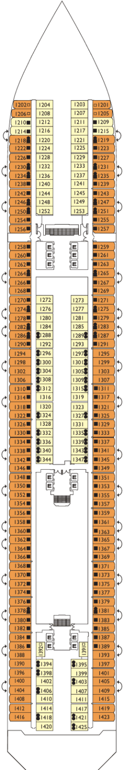 Plan du pont: Rio de Janeiro-Deck 1