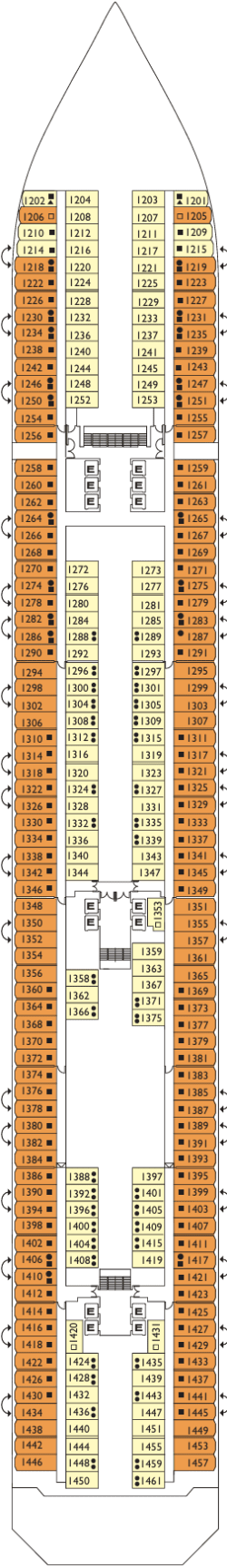 Dekkenplan: Notturno Deck 1