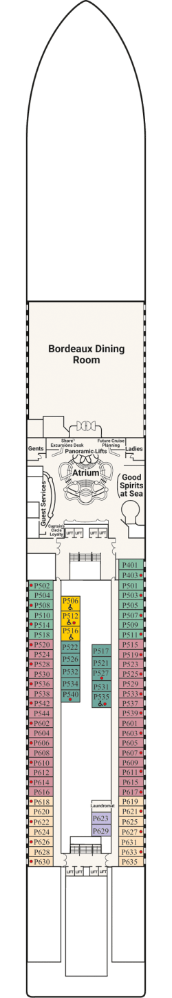 Deck plan: Plaza Deck 5