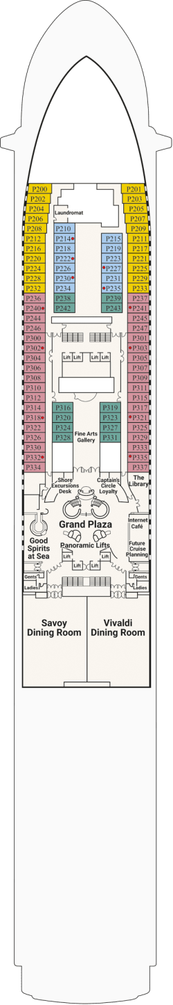 Dekkenplan: Plaza Deck 5