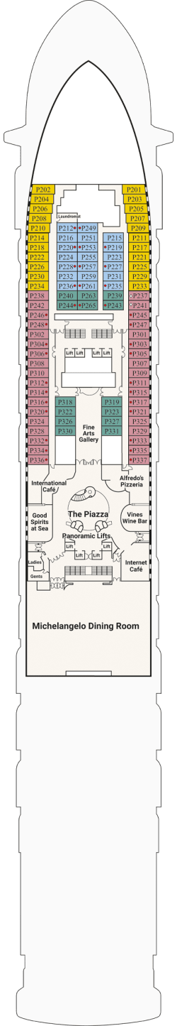 Deck plan: Plaza Deck 5