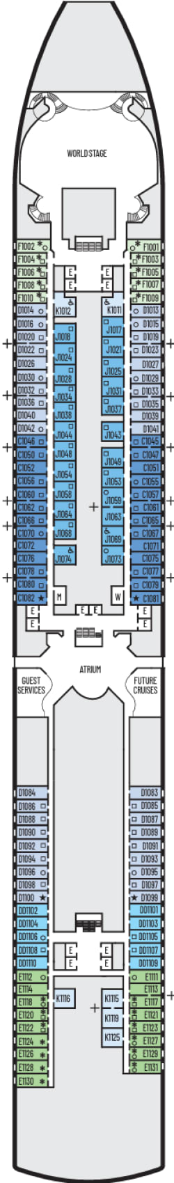 Dekkenplan: Main Deck 1