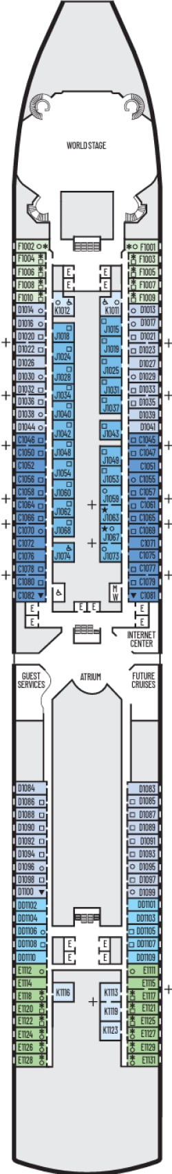 Plan du pont: Main Deck 1