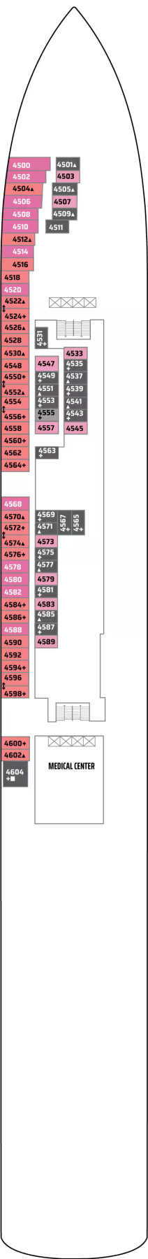 Plano de cubierta: Deck 4