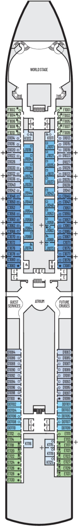 Dekkenplan: Main Deck 1