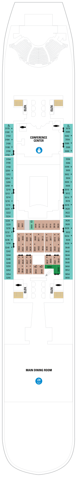 Plan du pont: Deck 3