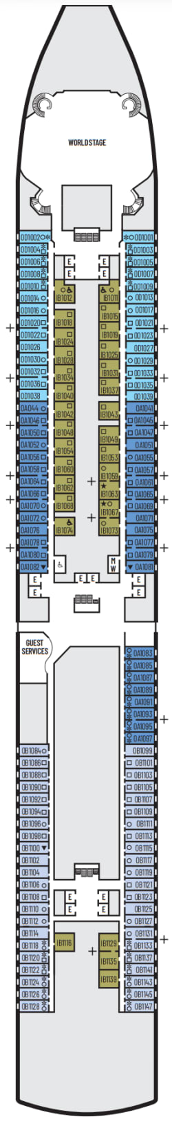 Plano de cubierta: Main Deck 1