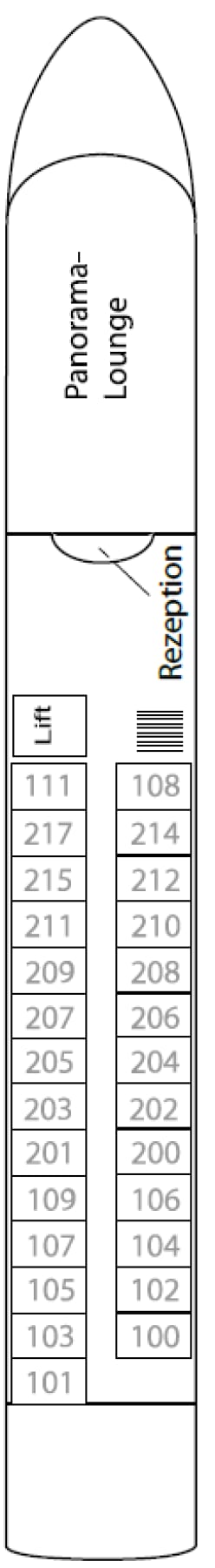 Deck plan: Hauptdeck 2