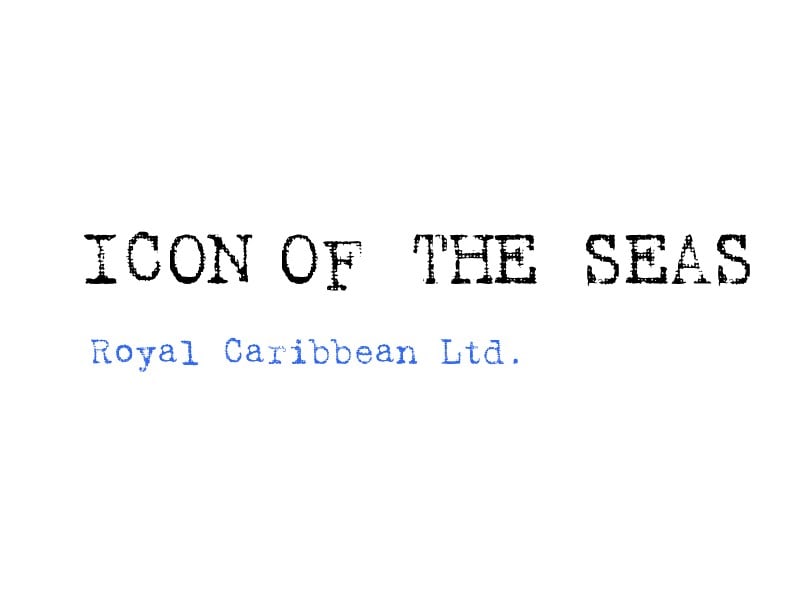 ロイヤル・カリビアンが次世代クラスの客船名「Icon of the Seas」を商標登録