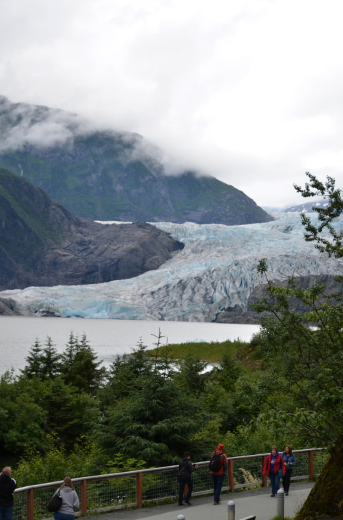 メンデンホール氷河（Mendenhall Glacier)に来たら、ナゲット滝(Nugget Falls)まで歩こう！：ルビープリンセスアラスカクルーズ