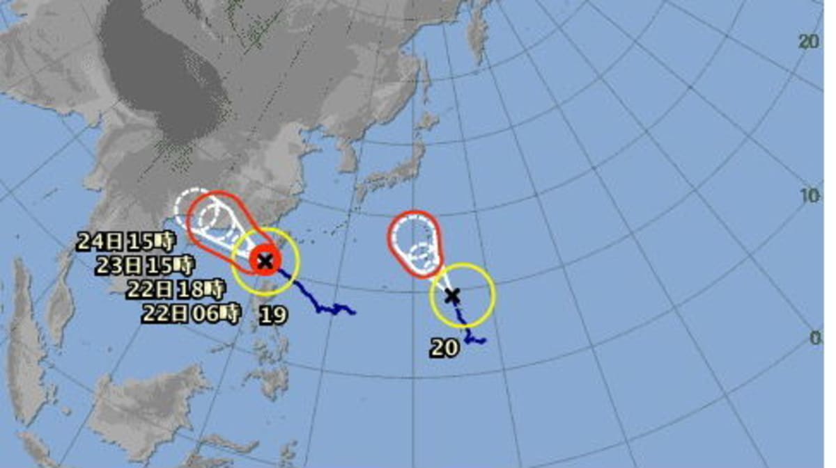 やはり台風２０号「パクーブ」発生　「嗚呼 なんたるチァ！」