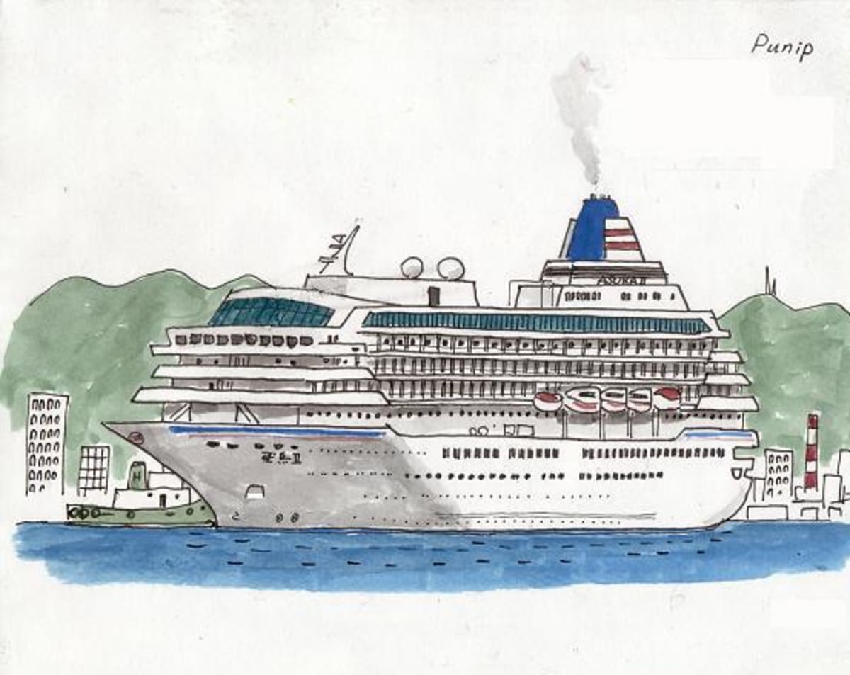 かんたんな船の絵のかきかた その３ 飛鳥編 Cruisemans