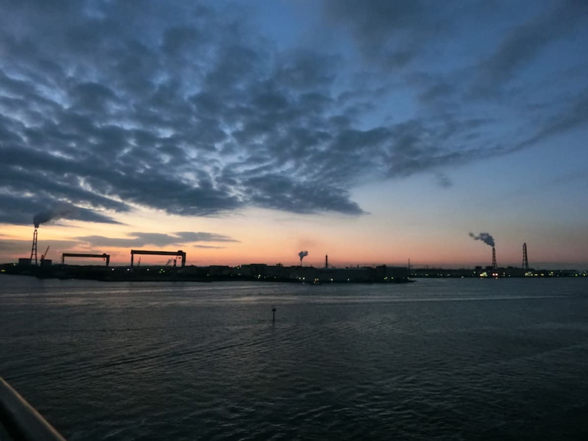 ダイヤモンドプリンセス 名古屋港の日の出 Cruisemans ダイヤモンドプリンセス 名古屋港の日の出 Cruisemans