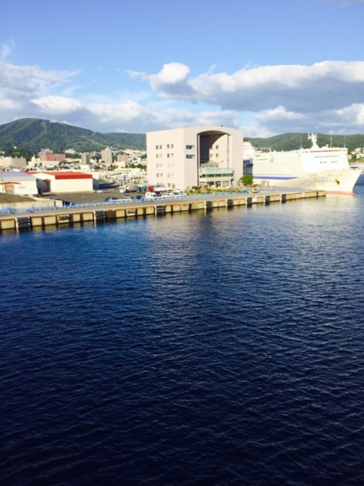 間も無く小樽築港着岸：北海道一周サンプリンセスライブ 39