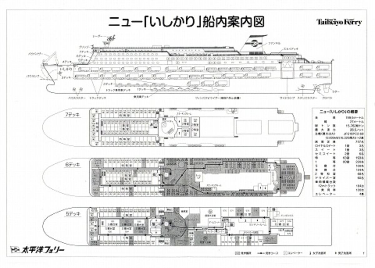 太平洋フェリー ニューいしかり 船内見学会 At 晴海 その１ Cruisemans
