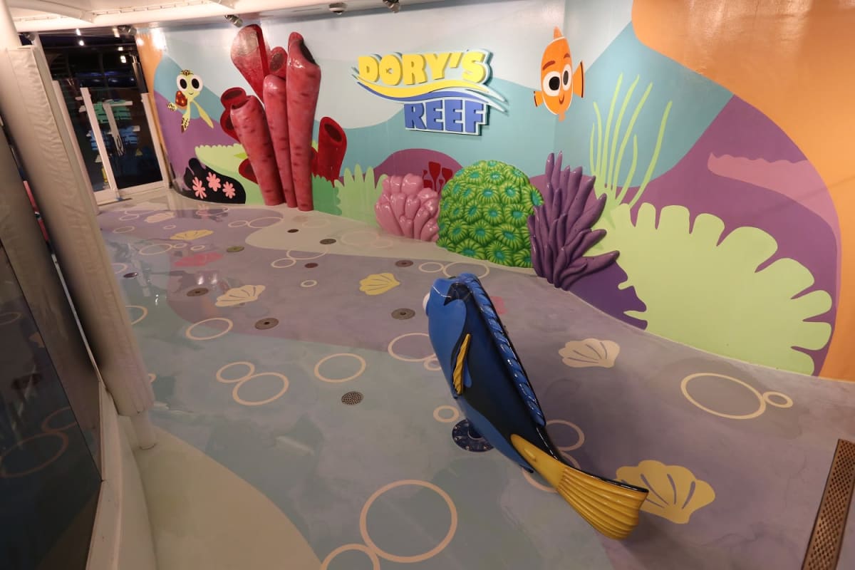 子供専用のDORY'S REEF | 客船ディズニー・ワンダーの船内施設