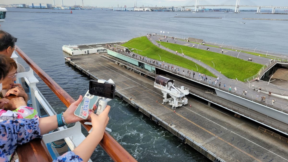 横浜での客船ダイヤモンド・プリンセス