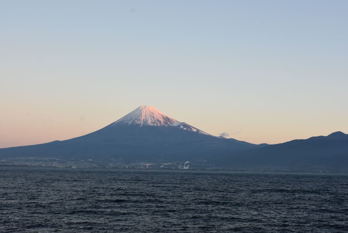 朝、起きると富士山が見えてビックリ！