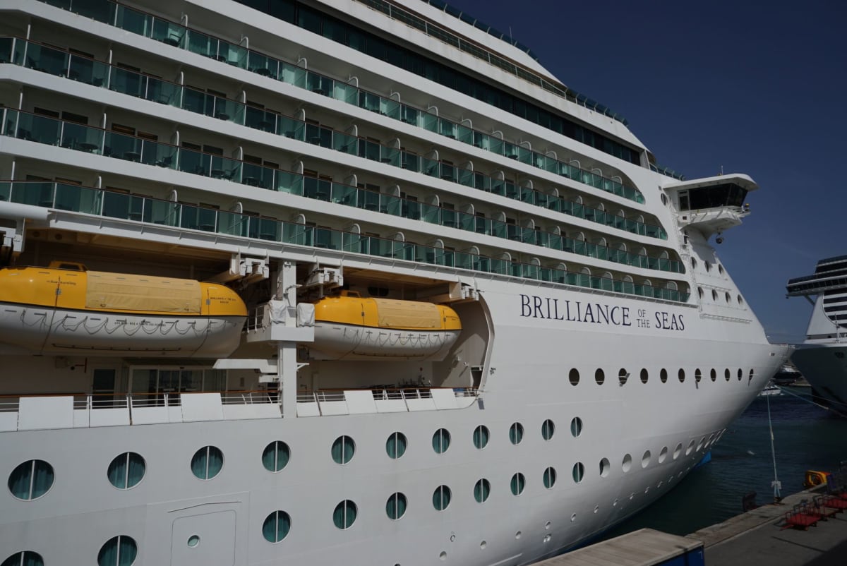 Brilliance of the seas＠Barcelona | 客船ブリリアンス・オブ・ザ・シーズの外観