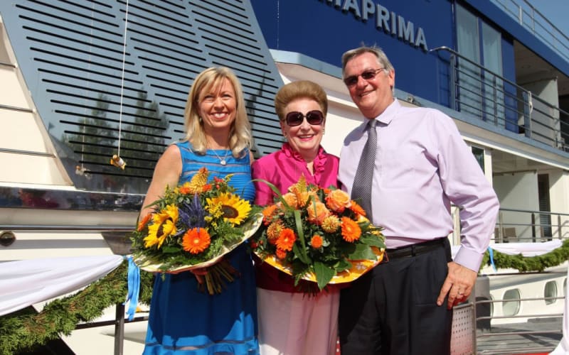 AmaWaterways、ドイツで豪華客船「AmaPrima」のお披露目式を実施