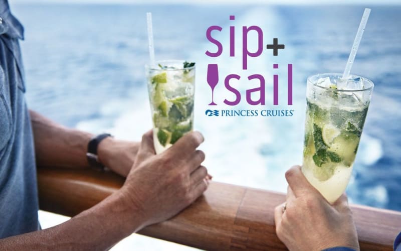 プリンセス・クルーズ、オールインクルーシブ飲料が無料になる「Sip & Sail」プロモーションを発表