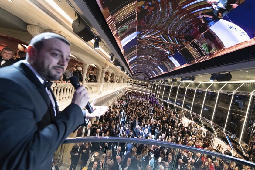 同じメラビリアクラスのMSCベリッシマの命名式