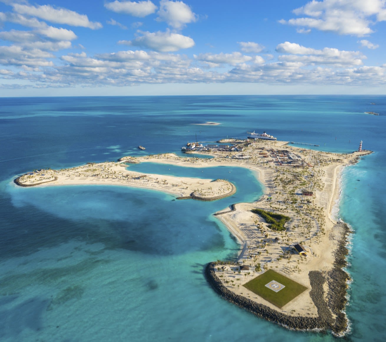 オーシャン・キーを上空から