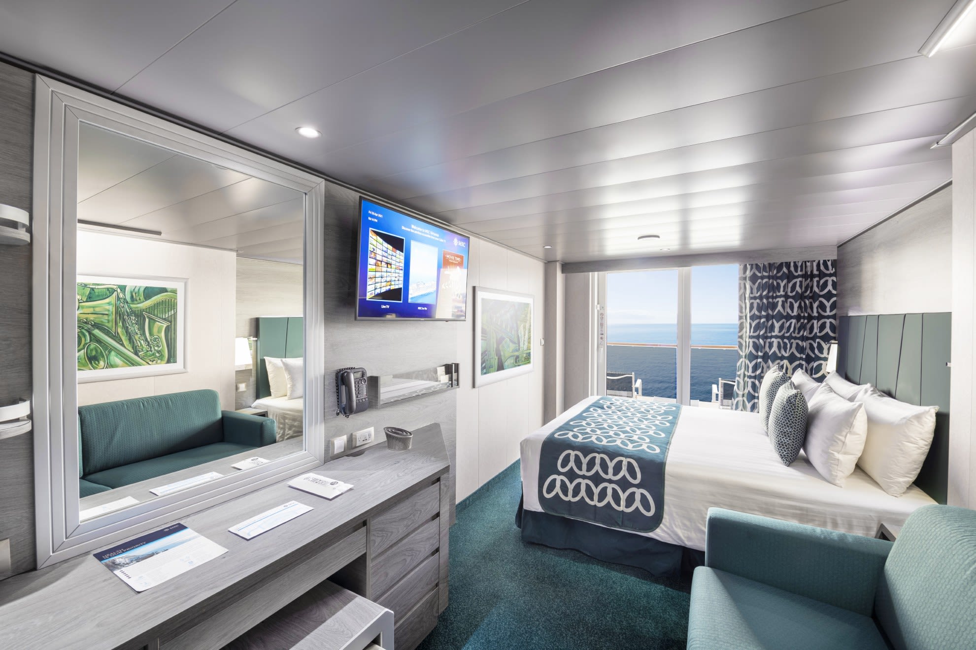 海側バルコニー客室／MSCビルトゥオーサ